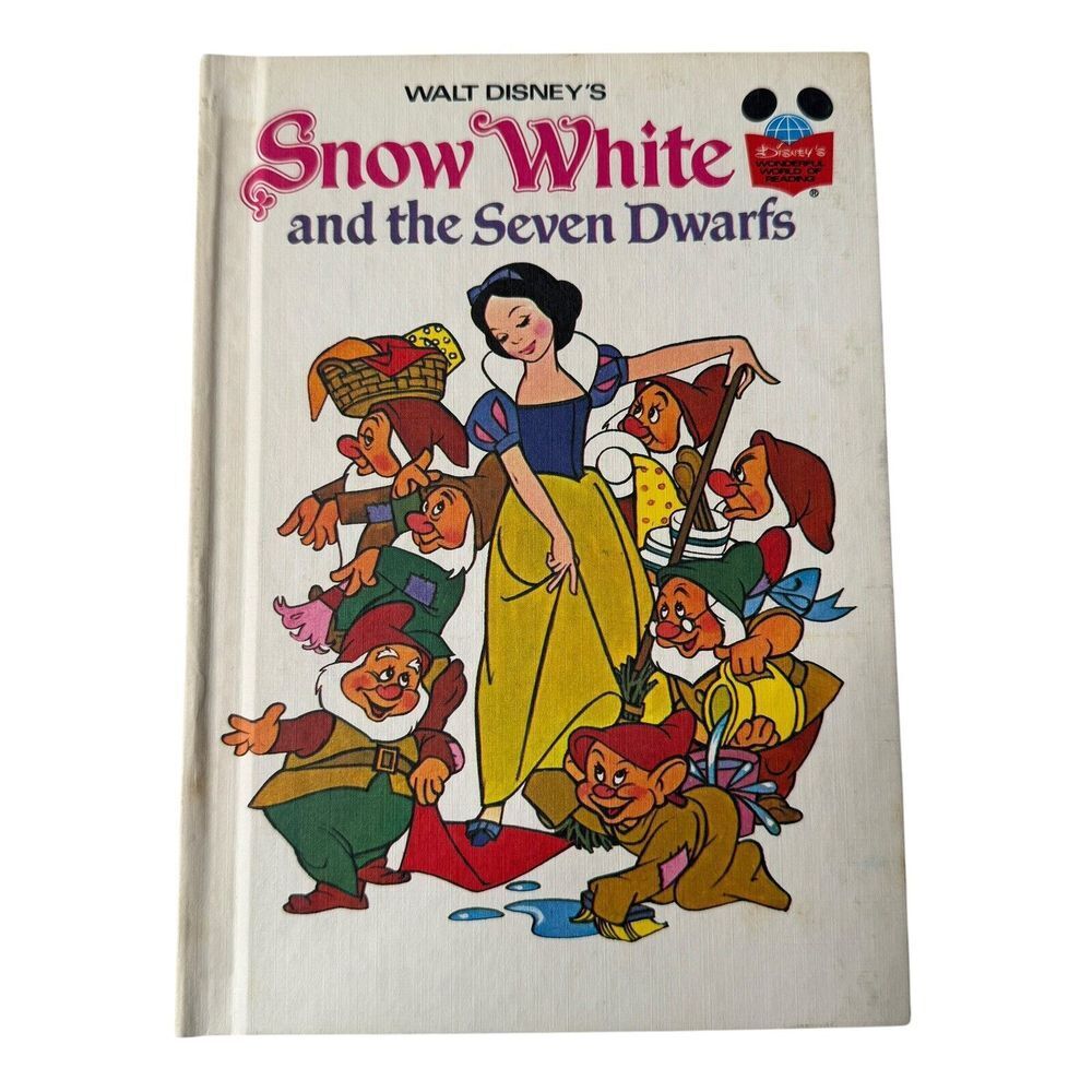 Walt‎ Disney Snow White and the Seven Dwarfs Book Club Edition Vintage 1973